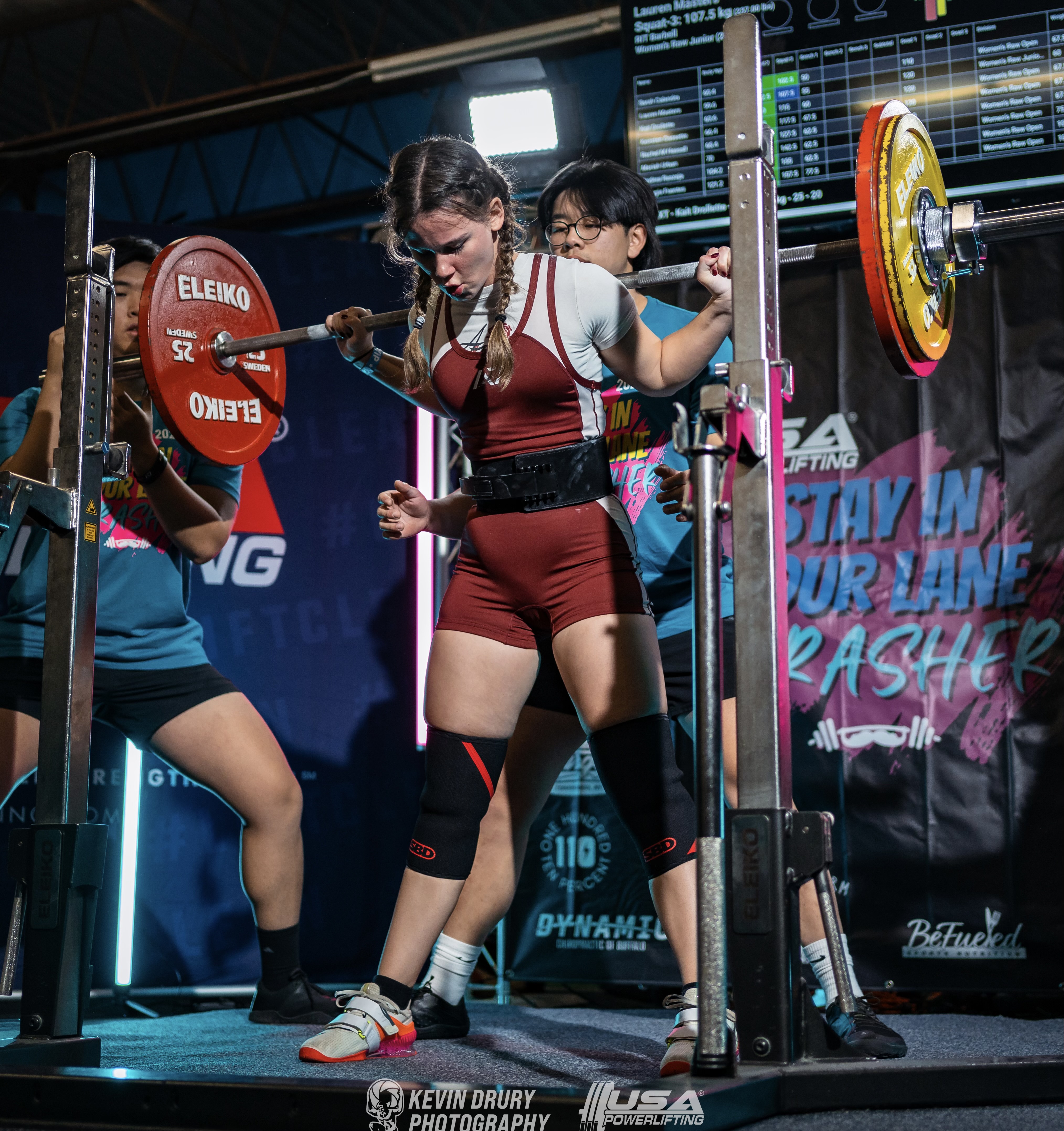 Lauren squatting